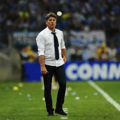  

PORTO ALEGRE, RS, BRASIL, 01.11.2017. Grêmio enfrenta o Barcelona-EQU pela semifinal da Libertadores na Arena, em Porto Alegre.

Foto: Félix Zucco/Agência RBS