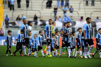  

PORTO ALEGRE, RS, BRASIL, 22-10-2017. Grêmio recebe o Palmeiras na Arena, pelo Brasileirão. Renato escala time quase todo de reservas para enfrentar o time paulista. (FÉLIX ZUCCO/AGÊNCIA RBS)