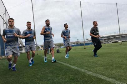  

PORTO ALEGRE, RS, BRASIL 03-11-2017 -Treino do Grêmio (FOTOGRAFO: CARLOS MACEDO/AGENCIA RBS)