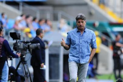  

PORTO ALEGRE, RS, BRASIL, 05-11-2017. Grêmio enfrenta o Flamengo na Arena pelo Brasileirão. (ANDRÉ ÁVILA/AGÊNCIA RBS)