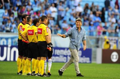  

PORTO ALEGRE, RS, BRASIL, 05-11-2017. Grêmio enfrenta o Flamengo na Arena pelo Brasileirão. (ANDRÉ ÁVILA/AGÊNCIA RBS)