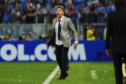  

PORTO ALEGRE, RS, BRASIL, 01.11.2017. Grêmio enfrenta o Barcelona-EQU pela semifinal da Libertadores da América na Arena.

Foto: Félix Zucco/Agência RBS