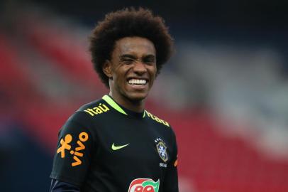 Treino da Seleção no Parc des Princes. Lucas Figueiredo/CBF