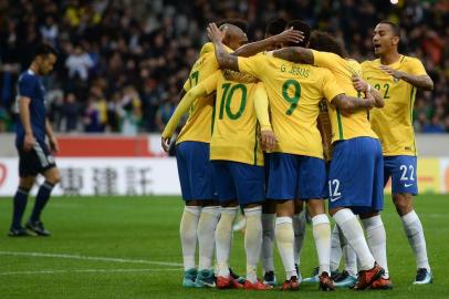  durante o jogo amistoso Japao x Brasil, realizado no Estadio Pierre Mauroy em Lille na Franca, preparativo para a Copa da Russia de 2018.Indexador: Pedro Martins/ MoWa Press