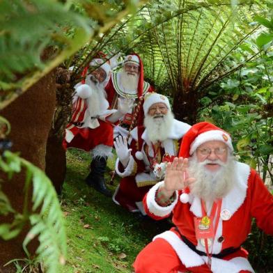 Encontro de Papais Noéis no Parque Knorr, em 2016. Fotos divulgam o encontro de 2017.