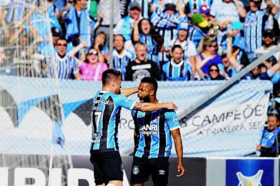  

Caxias, RS, BRASIL, 12/11/2017 - Jogo do Grêmio x Vitória, que ocorre em Caxias (FOTOGRAFO: MATEUS BRUXEL / AGENCIA RBS)