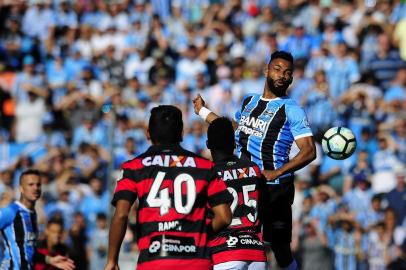  

Caxias, RS, BRASIL, 12/11/2017 - Jogo do Grêmio x Vitória, que ocorre em Caxias (FOTOGRAFO: MATEUS BRUXEL / AGENCIA RBS)