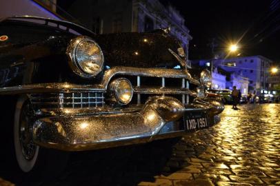 Encontro de carros antigos no Garibaldi Vintage, evento que reúne gastronomia, música e espumantes na cidade da serra gaúcha.