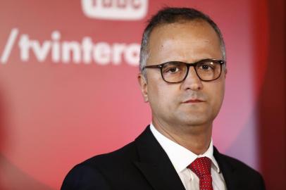 PORTO ALEGRE, RS, BRASIL, 03-01-2017. Marcelo Medeiros toma posse como novo presidente do Internacional no estádio Beira-Rio. Na foto, Roberto Melo, vice-presidente do time. (CAMILA DOMINGUES/ESPECIAL)