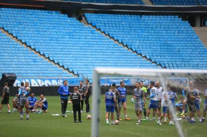  

PORTO ALEGRE, RS, BRASIL - 21/11/2017 - Treino do Grêmio na Arena. (André Ávila/Agência RBS)