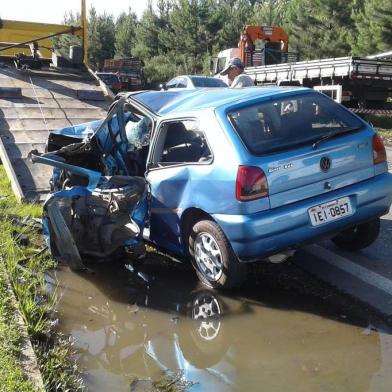 Acidente na RSC-453 em Farroupilha na tarde desta quarta-feira.