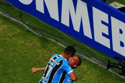  

PORTO ALEGRE, RS, BRASIL, 22/11/2017 - Grêmio enfrenta argentino Lanús, na primeira partida da final da Libertadores 2017, na Arena (FOTOGRAFO: JEFFERSON BOTEGA / AGENCIA RBS)