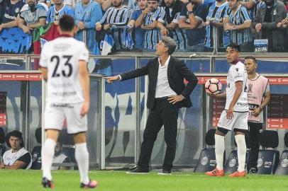  

PORTO ALEGRE, RS, BRASIL, 22/11/2017 - Grêmio enfrenta argentino Lanús, na priemeira partida da final da Libertadores 2017, na Arena (FOTOGRAFO: FELIX ZUCCO / AGENCIA RBS)