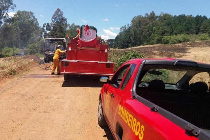 Divulgação / Corpo de Bombeiros Voluntários de Nova Prata