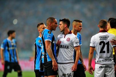  

PORTO ALEGRE, RS, BRASIL, 22.11.2017. Grêmio enfrenta o argentino Lanús, na primeira partida da final da Libertadores 2017, na Arena.

Foto: André Ávila/Agência RBS