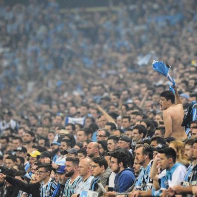  PORTO ALEGRE, RS, BRASIL, 22.11.2017. Grêmio enfrenta o argentino Lanús, na primeira partida da final da Libertadores 2017, na Arena.Foto: Félix Zucco/Agência RBS