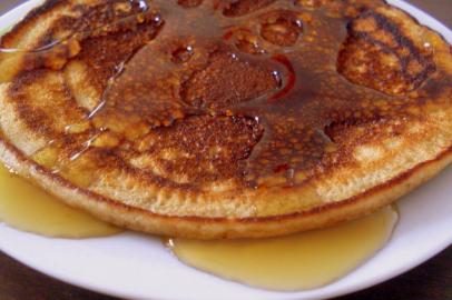 Panqueca de banana com canela!