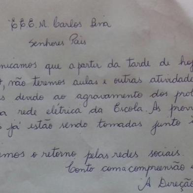 Alunos de escola em Gravataí devem ficar sem aula por 20 dias para manutenção elétrica