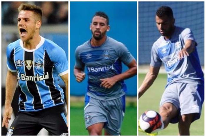 Montagem sobre fotos / Carlos Macedo/Agência RBS, Lucas Uebel/Grêmio, Ronaldo Bernardi/Agência RBS