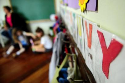  CAXIAS DO SUL, RS, BRASIL, 05/12/2017. Greve dos professores de escola infantil termina e alunos voltam às aulas. Na foto, a Escola de Ensino Infantil Professora Maria do Carmo Ioppi (anteriormente denominada Criança Feliz), no bairro São José. (Diogo Sallaberry/Agência RBS)