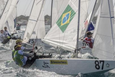 Scheidt e Maguila em regata da Nassau SSL Finals, nas Bahamas (Carlo Borlenghi / SSL Divulgação)