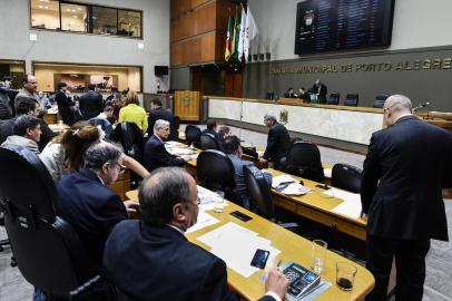 Plenário da Câmara Municipal de Porto Alegre durante sessão