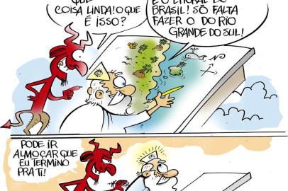 Charge de Iotti publicada em 7 de dezembro de 2017