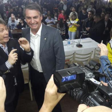 Jair Bolsonaro e Bibo Nunes em evento no RS