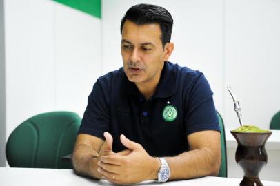 CHAPECÓ, SC, BRASIL 08.12.2017. RUI COSTA. Rui Costa, Diretor executivo da Chapecoense, fala sobre o desempenho do time em 2017 e planos para 2018. FOTO ANGÉLICA LÜERSEN, ESPECIAL, DIÁRIO CATARINENSE