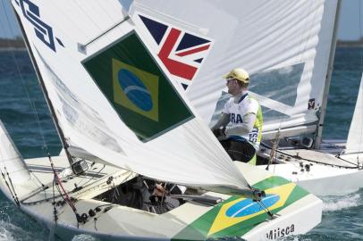 Scheidt e Maguila em regata da Nassau SSL Finals, nas Bahamas (Carlo Borlenghi / SSL Divulgação)