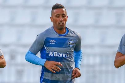 lucas barrios, grêmio, treino, mundial de clubes