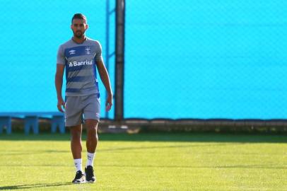 PORTO ALEGRE, RS, BRASIL, 07-07-2017. Meio-campo Michel é o entrevistado do Grêmio para a Superedição. (LAURO ALVES/AGÊNCIA RBS)