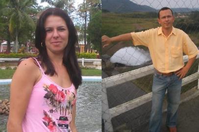 Casal Paulo César Raichaski, 42 anos, e Solange de Lima Vargas, 35 anos, encontrado morto carbonizado em um carro em Canoas. Eram de Içara, Santa Catarina.