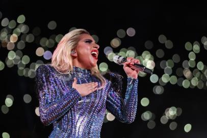 Super Bowl LI - New England Patriots v Atlanta FalconsHOUSTON, TX - FEBRUARY 05: Lady Gaga performs during the Pepsi Zero Sugar Super Bowl 51 Halftime Show at NRG Stadium on February 5, 2017 in Houston, Texas.   Al Bello/Getty Images/AFPEditoria: SPOLocal: HoustonIndexador: AL BELLOSecao: American FootballFonte: GETTY IMAGES NORTH AMERICAFotógrafo: STF