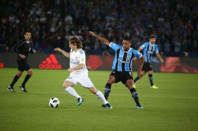  ABU DHABI, EMIRADOS ARABES UNIDOS, 16-12-2017. Grêmio enfrenta o Real Madrid pela final do Mundial. (JEFFERSON BOTEGA/AGÊNCIA RBS)Indexador: Jefferson Botega