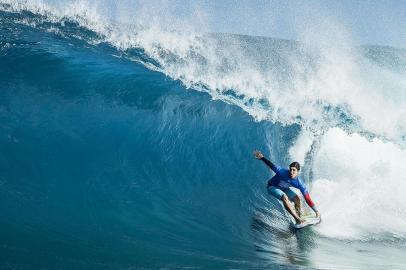 Gabriel Medina (BRA) placed 1st in Heat 1 of Round Two at Billabong Pipe Masters 2017 in Pipe  Oahu, Hawaii , USA