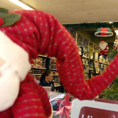 *** Vendas - Natal - Rica2 ***Comércio de Natal na Livraria Papirus. Matéria sobre movimento de vendas antes do Natal.