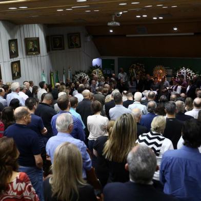  PORTO ALEGRE, RS, BRASIL - Corpo de Carlos Sperotto é velado na sede da Farsul, na capital.Indexador: Jefferson Botega