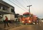 Incêndio destrói depósito de panificadora na Avenida Bento Gonçalves, em Porto Alegre