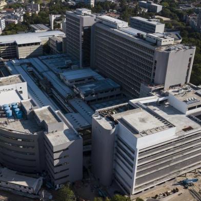  PORTO ALEGRE, RS, BRASIL - Obras no Hospital de Clínicas de Porto Alegre, o HCPA.