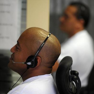  CAXIAS DO SUL, RS, BRASIL 29/12/2017Central de comunicações do CIOSP. (Felipe Nyland/Agência RBS)