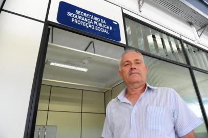  CAXIAS DO SUL, RS, BRASIL (28/12/2017). Projeto de Cidade. Na foto, Clóvis Juvenal Pacheco assume a secrataria de segurança de Caxias do Sul. (Roni Rigon/Pioneiro).