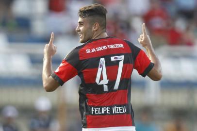 O jogador Felipe Vizeu, atacante do Flamengo.