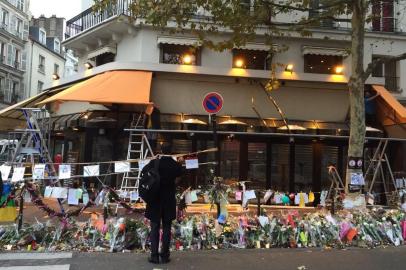  03/12/2015- Paris- França- O café ¿la bonne bièrre¿, que foi alvo dos ataques terroristas do grupo Estado Islâmico, no dia 13 de novembro, anuncia que irá abrir novamente as suas portas ao público.