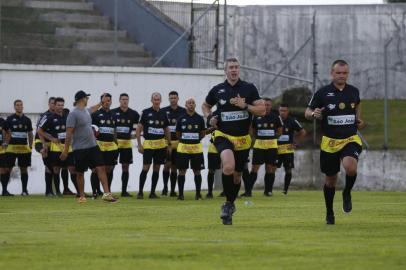  FLORES DA CUNHA, RS, BRASIL, 12/01/2018 -Pré temporada da arbitragem do gauchão 2018. (FOTOGRAFO: FELIX ZUCCO / AGENCIA RBS)