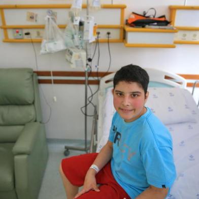  PORTO ALEGRE, RS, BRASIL - 2018.01.12 - Erick Santos da Silva, a única criança transplantada do coração no de 2017, na Santa Casa, em Porto Alegre. (Foto: ANDRÉ ÁVILA/ Agência RBS)