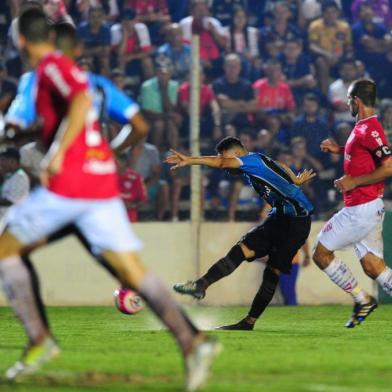  IJUÍ, RS, BRASIL, 17/01/2018 - Jogo São Luiz de Ijuí x Grêmio.Válido pela primeira rodada do Gauchão. (FOTOGRAFO: ANDRÉ ÁVILA / AGENCIA RBS)