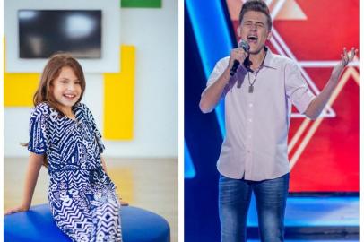 Luis Henrique Schultz e Sofia Cordeiro, gaúchos selecionados no segundo dia de audições às cegas do The Voice Kids 2018.