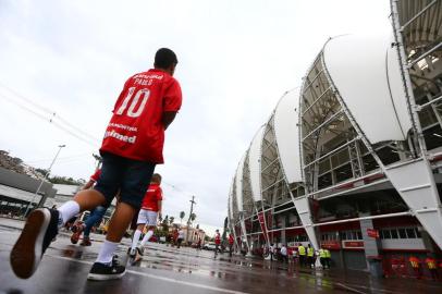  PORTO ALEGRE, RS, BRASIL, 18/01/2018 - Pré jogo: Inter x Veranópolis. (FOTOGRAFO: LAURO ALVES / AGENCIA RBS)