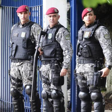  PORTO ALEGRE, RS, BRASIL, 23/01/2018 - Reforço na segurança. (FOTOGRAFO: RONALDO BERNARDI / AGENCIA RBS)